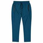 Unisex Lightweight Straight-Leg Track Pants – Petrol Blue