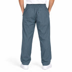 Men’s Relaxed Straight-Leg Track Pants – Slate Blue