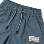 Men’s Relaxed Straight-Leg Track Pants – Slate Blue