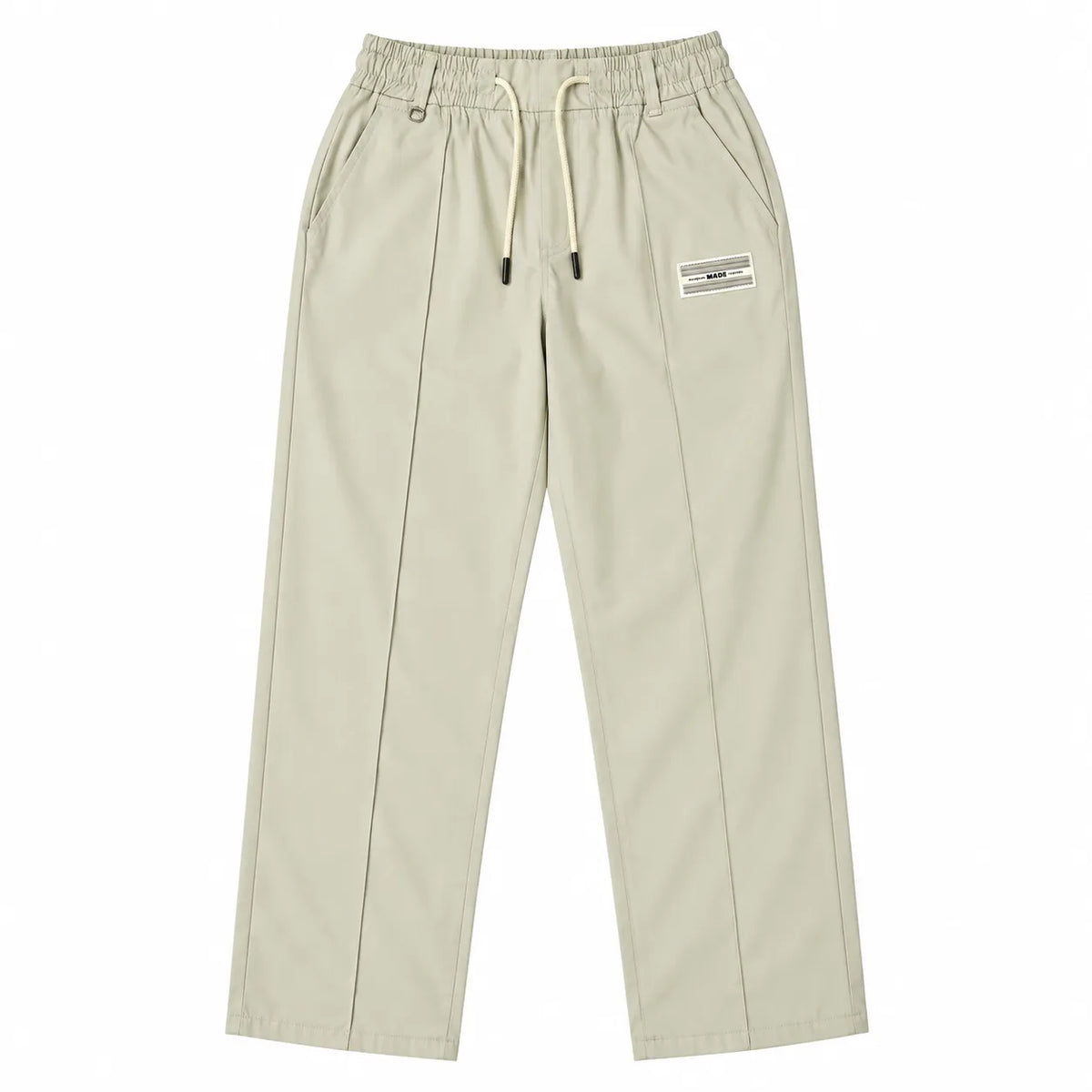 Men’s Relaxed Straight-Leg Track Pants – Light Stone