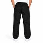 Men’s Relaxed Straight-Leg Track Pants – Black