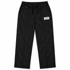 Men’s Relaxed Straight-Leg Track Pants – Black
