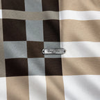 Unisex Oversized Tartan Check Full-Sleeve Shirt – Mocha Beige
