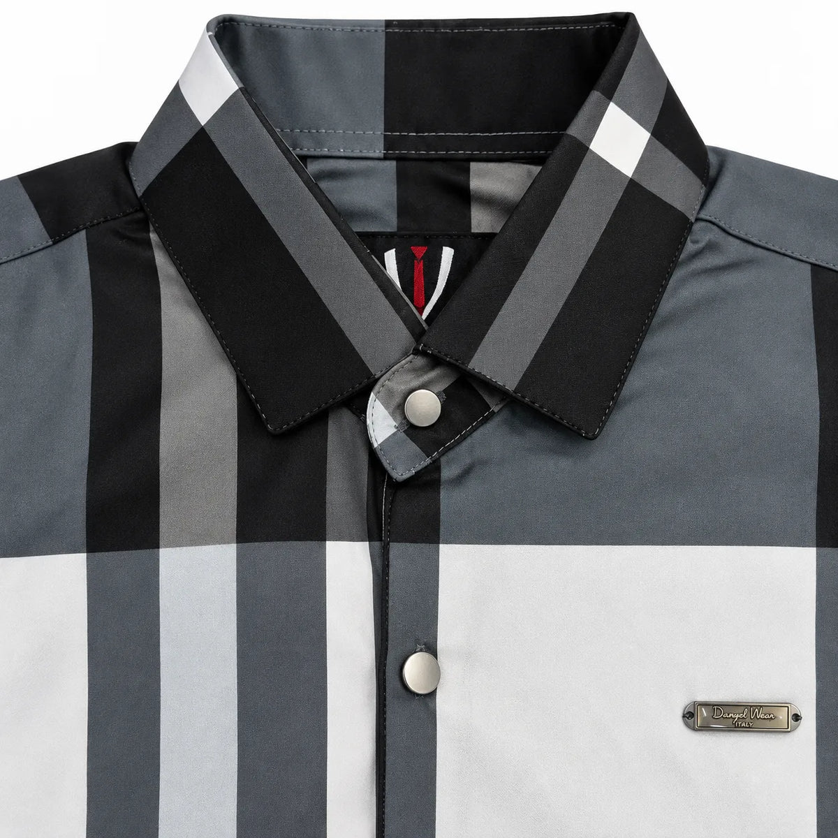 Unisex Oversized Tartan Check Full-Sleeve Shirt – Charcoal Grey