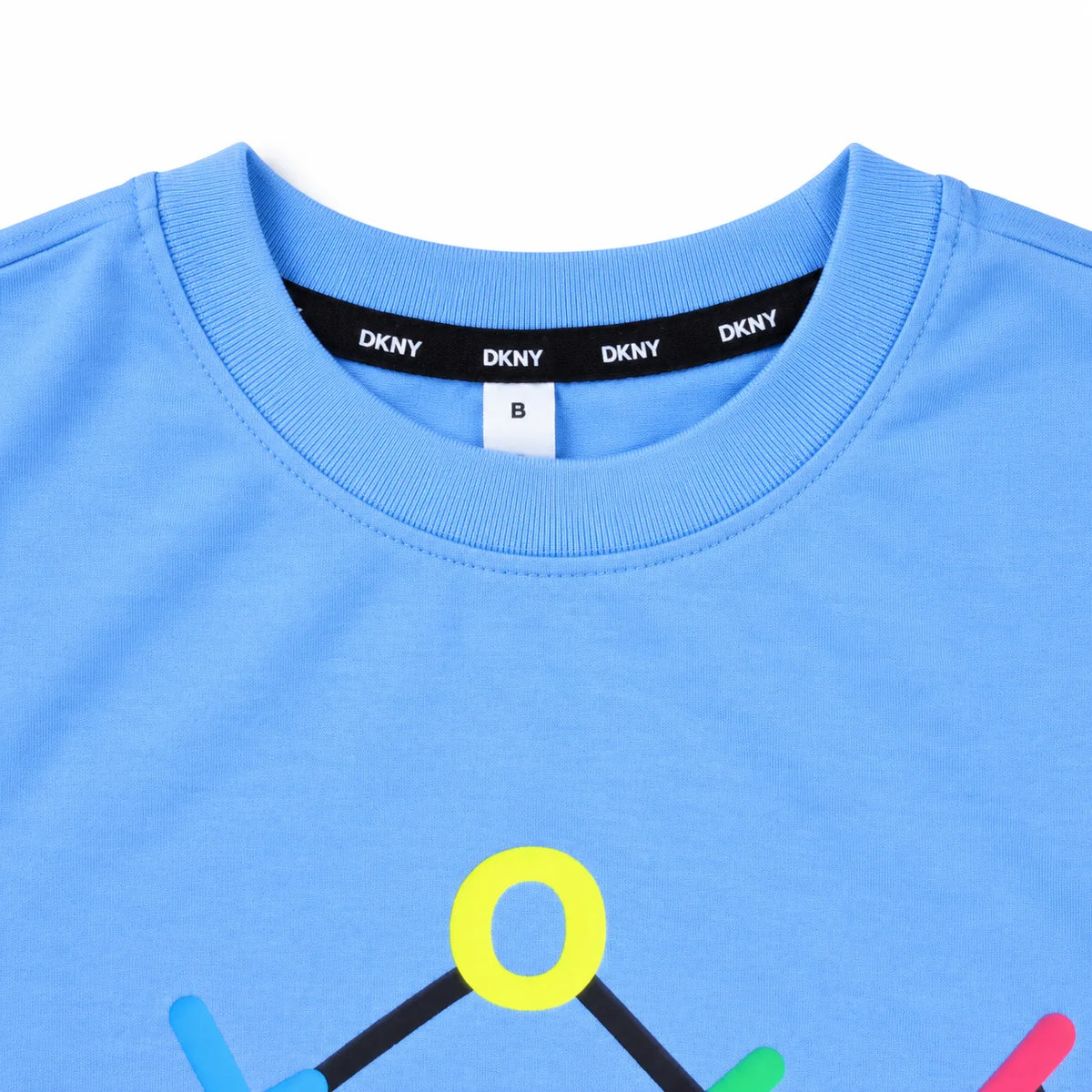 Regular Fit Abstract Typography Graphic T-Shirt _ Sky Blue