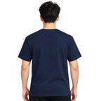 Regular Fit Abstract Typography Graphic T-Shirt _ Navy
