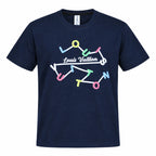 Regular Fit Abstract Typography Graphic T-Shirt _ Navy