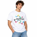 Regular Fit Abstract Typography Graphic T-Shirt _ White
