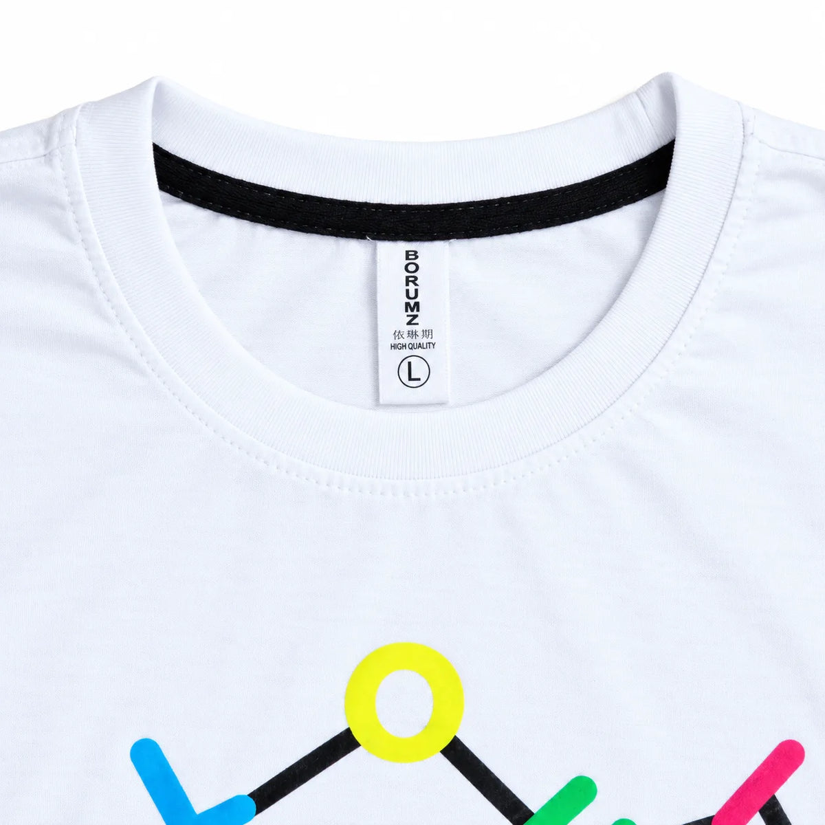 Regular Fit Abstract Typography Graphic T-Shirt _ White