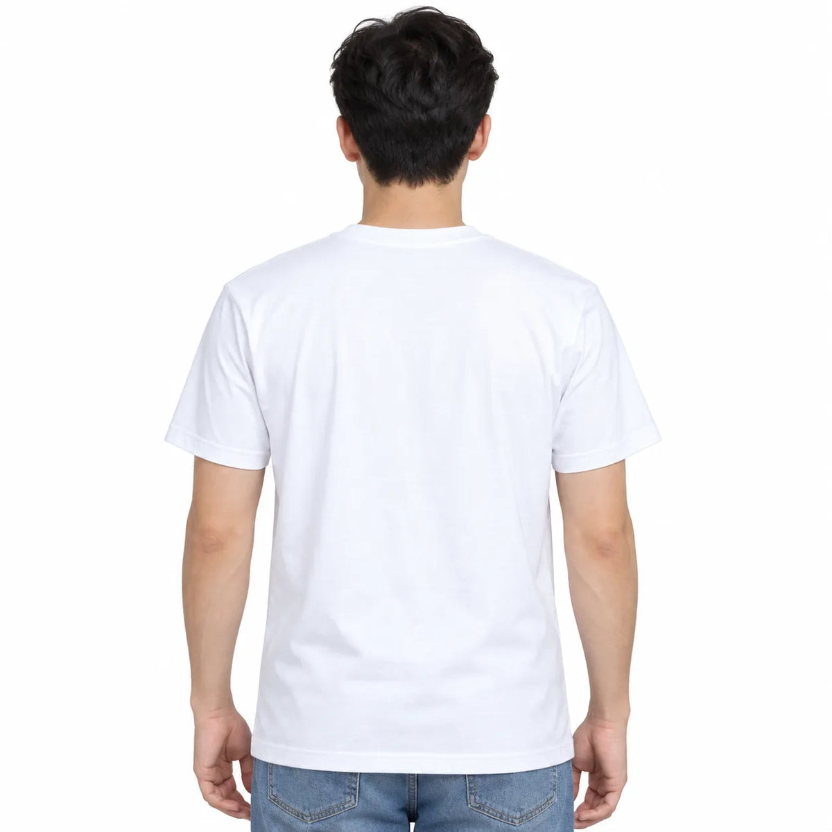 Regular Fit Abstract Typography Graphic T-Shirt _ White