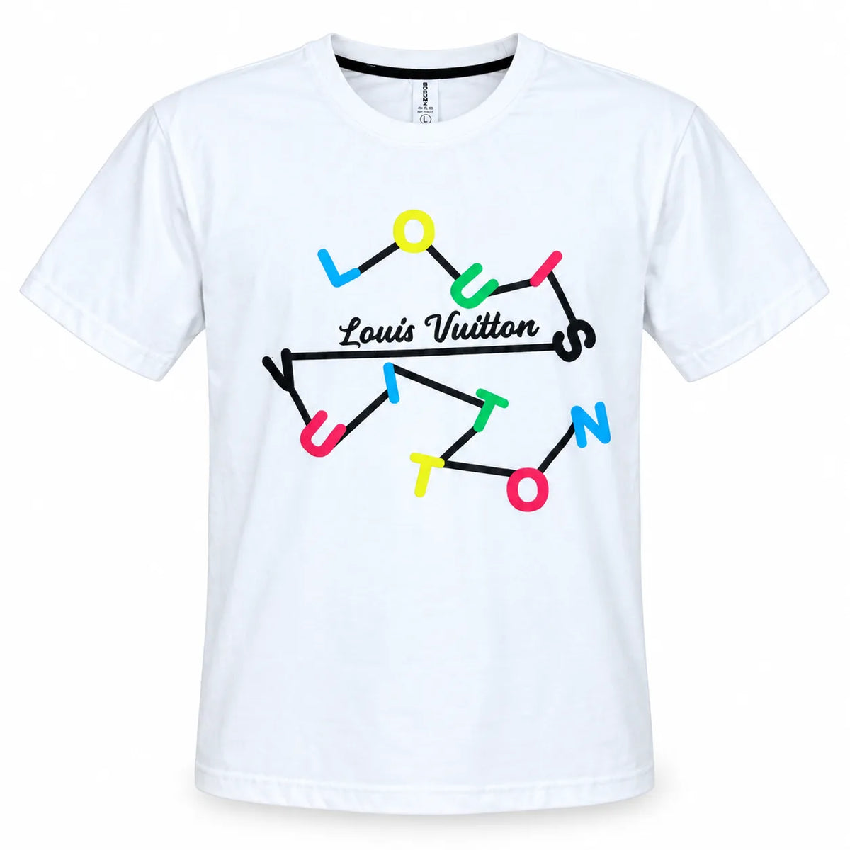 Regular Fit Abstract Typography Graphic T-Shirt _ White