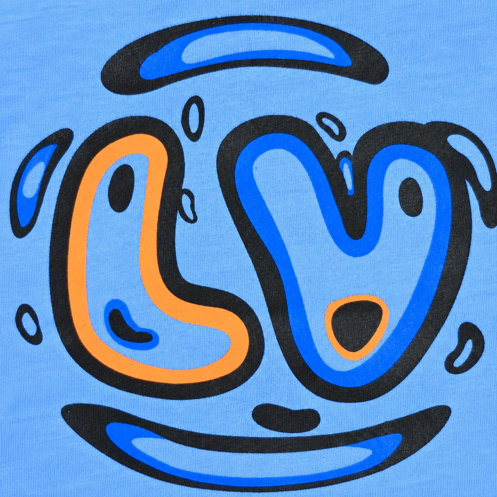 Love Smile Graphic T-Shirt - Sky Blue