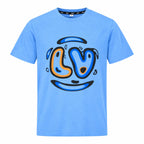 Love Smile Graphic T-Shirt - Sky Blue