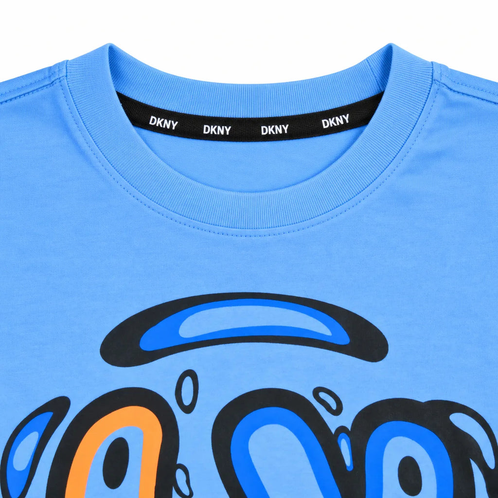 Love Smile Graphic T-Shirt - Sky Blue