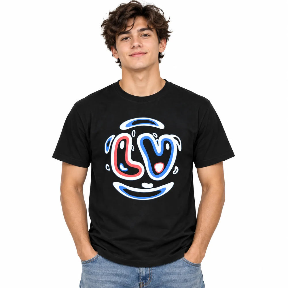 Love Smile Graphic T-Shirt - Black