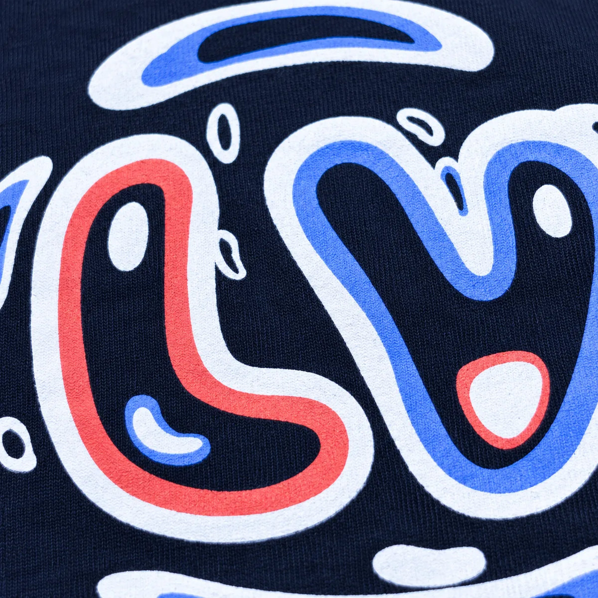 Love Smile Graphic T-Shirt - Dark Blue