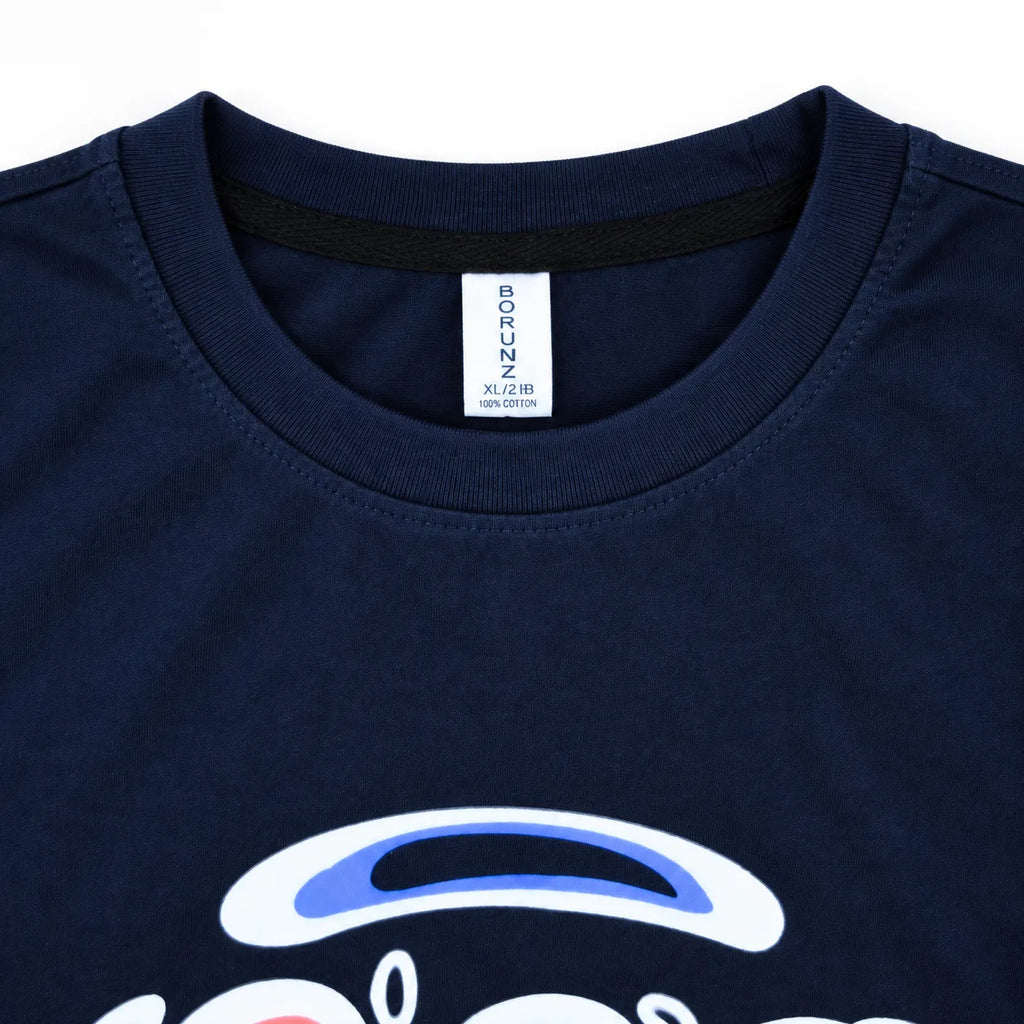 Love Smile Graphic T-Shirt - Dark Blue