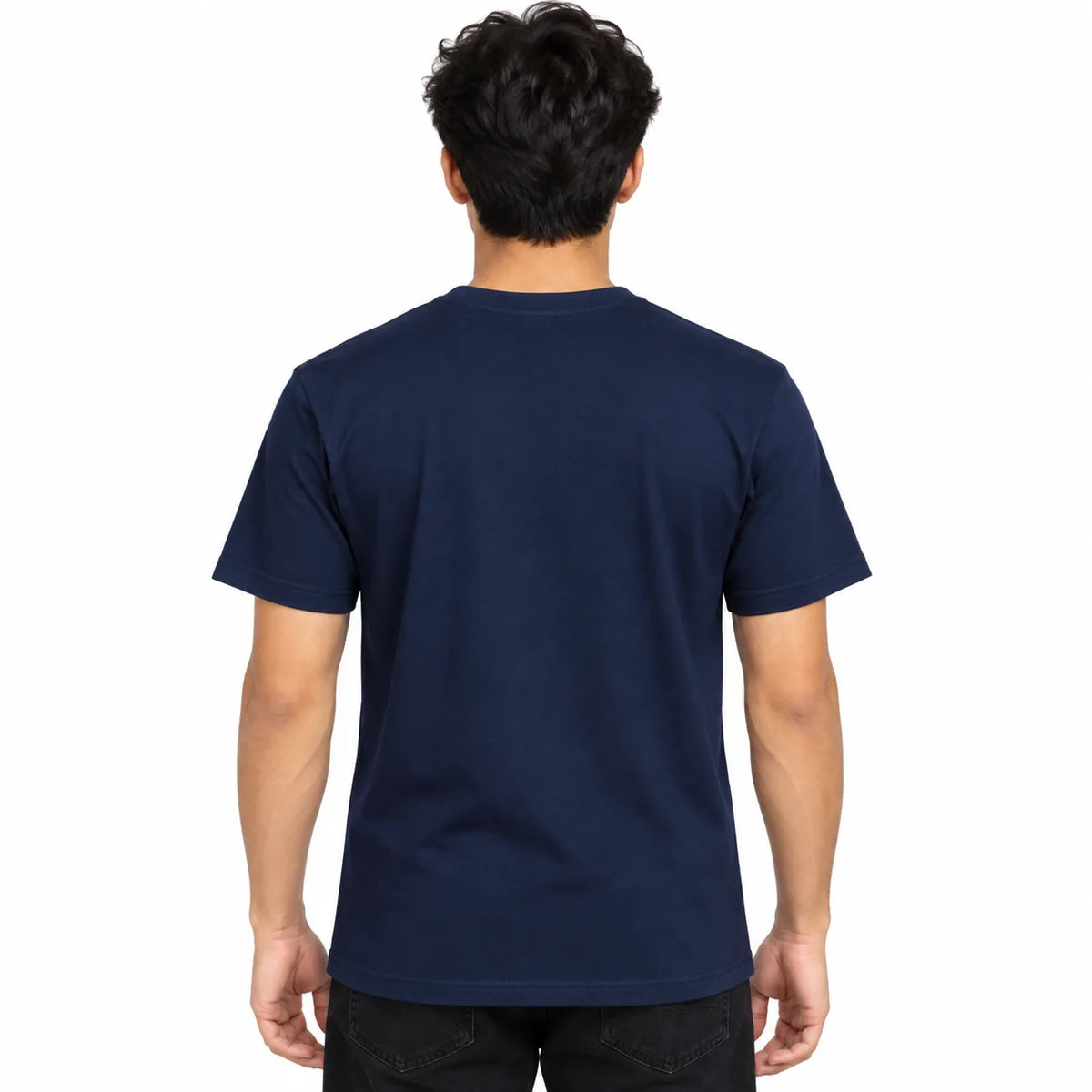 Love Smile Graphic T-Shirt - Dark Blue