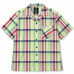 Lime Green Plaid Semi-Formal Shirt | Regular Fit | Unisex