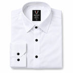 White Regular Fit Semi-Formal Shirt