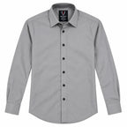 Stone Grey Regular Fit Semi-Formal Shirt