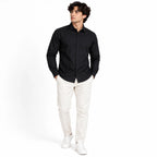 Black Regular Fit Semi-Formal Shirt