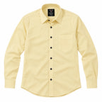 Butter yellow Regular Fit Semi-Formal Shirt
