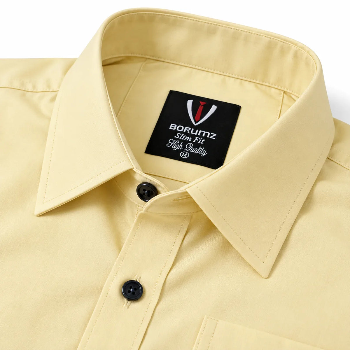 Butter yellow Regular Fit Semi-Formal Shirt