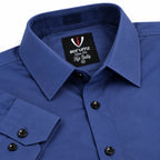 Blue Regular Fit Semi-Formal Shirt