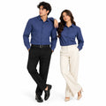 Blue Regular Fit Semi-Formal Shirt
