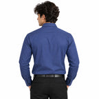 Blue Regular Fit Semi-Formal Shirt