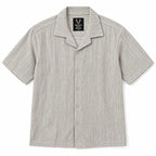 Sand Grey Textured Semi-Formal Shirt | Boxy fit | Unisex