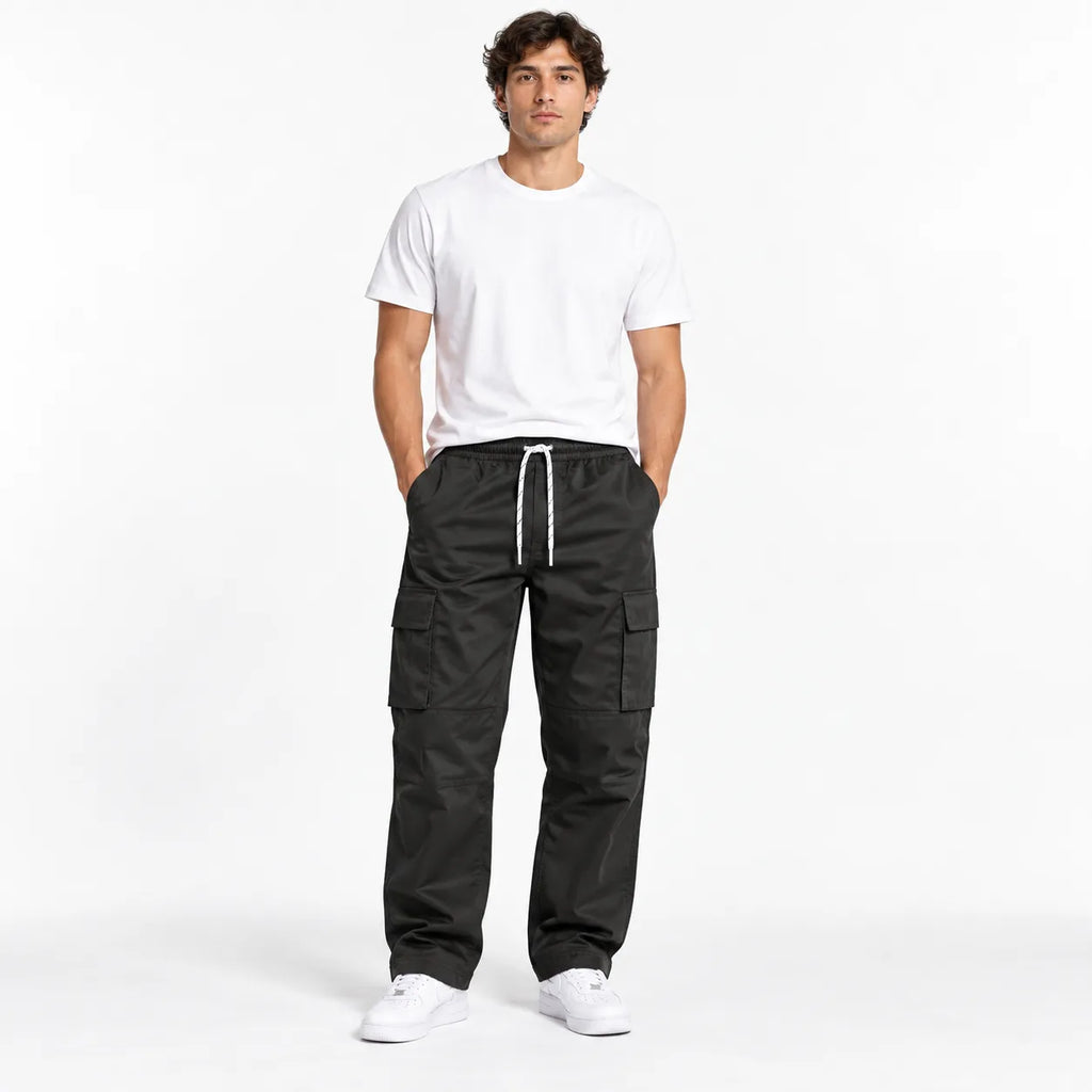 Chocolate Brown Full Baggy Cargo Trousers