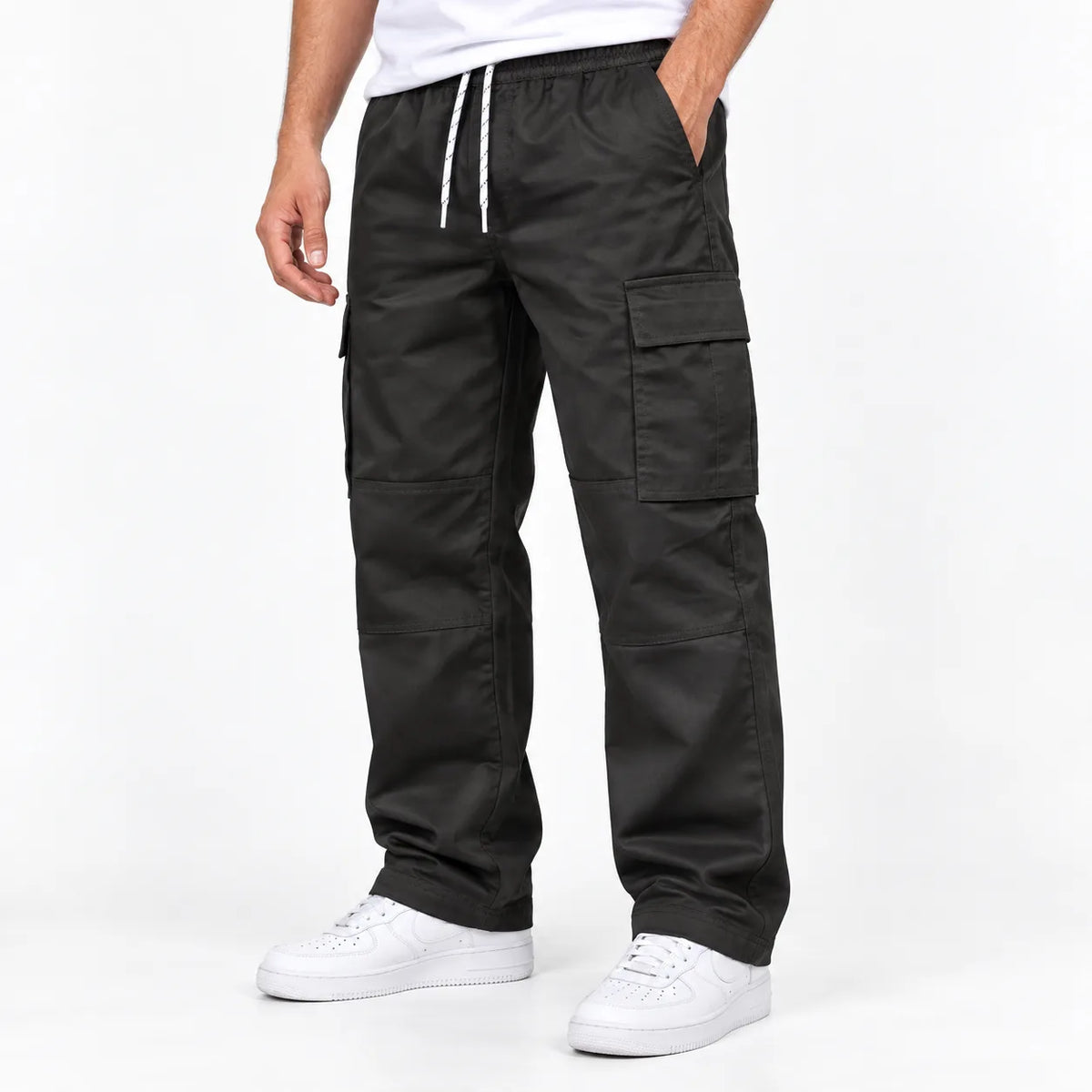 Chocolate Brown Full Baggy Cargo Trousers