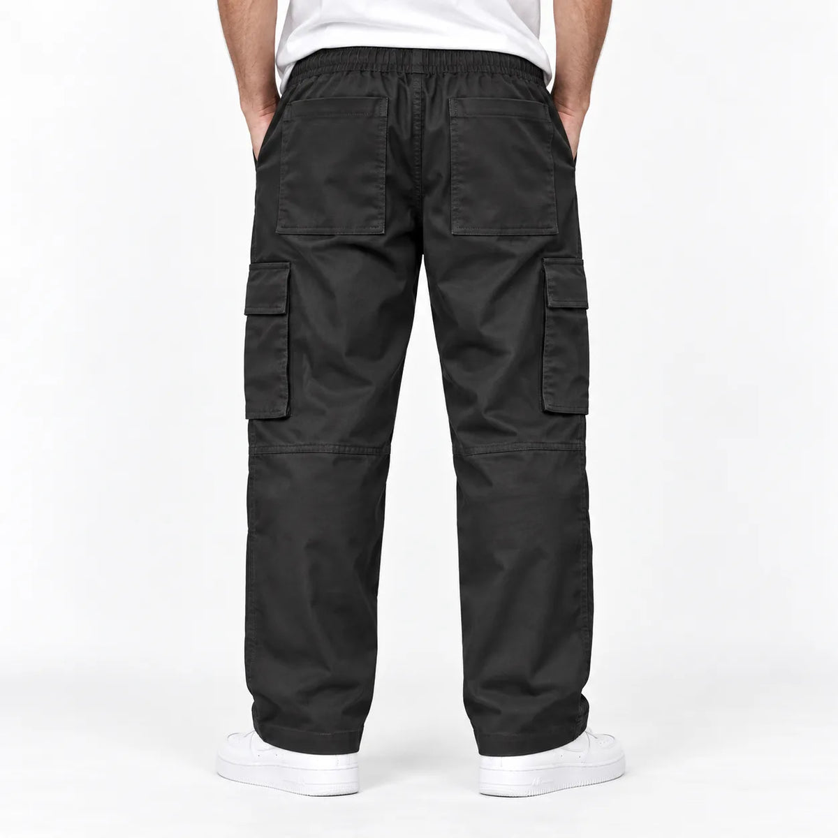 Chocolate Brown Full Baggy Cargo Trousers
