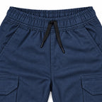 Dark Navy Rib Six pocket jogger | Relaxed Fit Casual Pants
