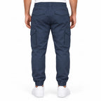 Dark Navy Rib Six pocket jogger | Relaxed Fit Casual Pants