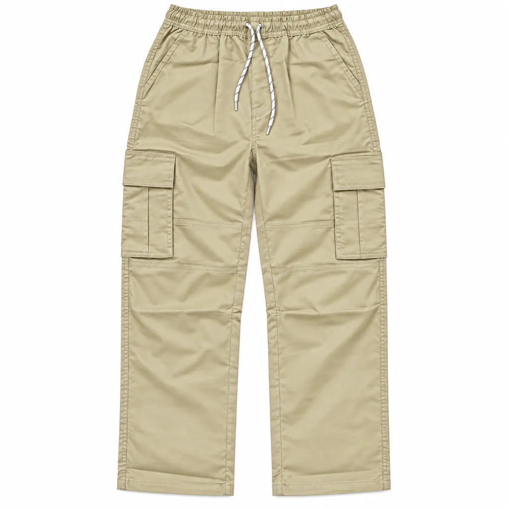 Camel Full Baggy Cargo Trousers
