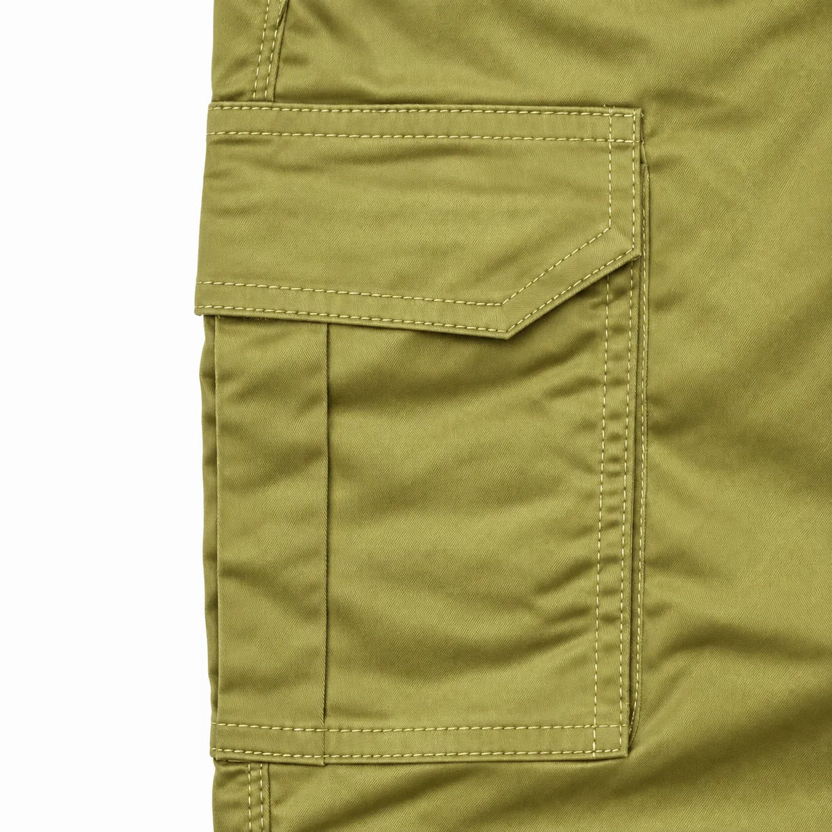 Olive Khaki Rib Six pocket jogger | Relaxed Fit Casual Pants