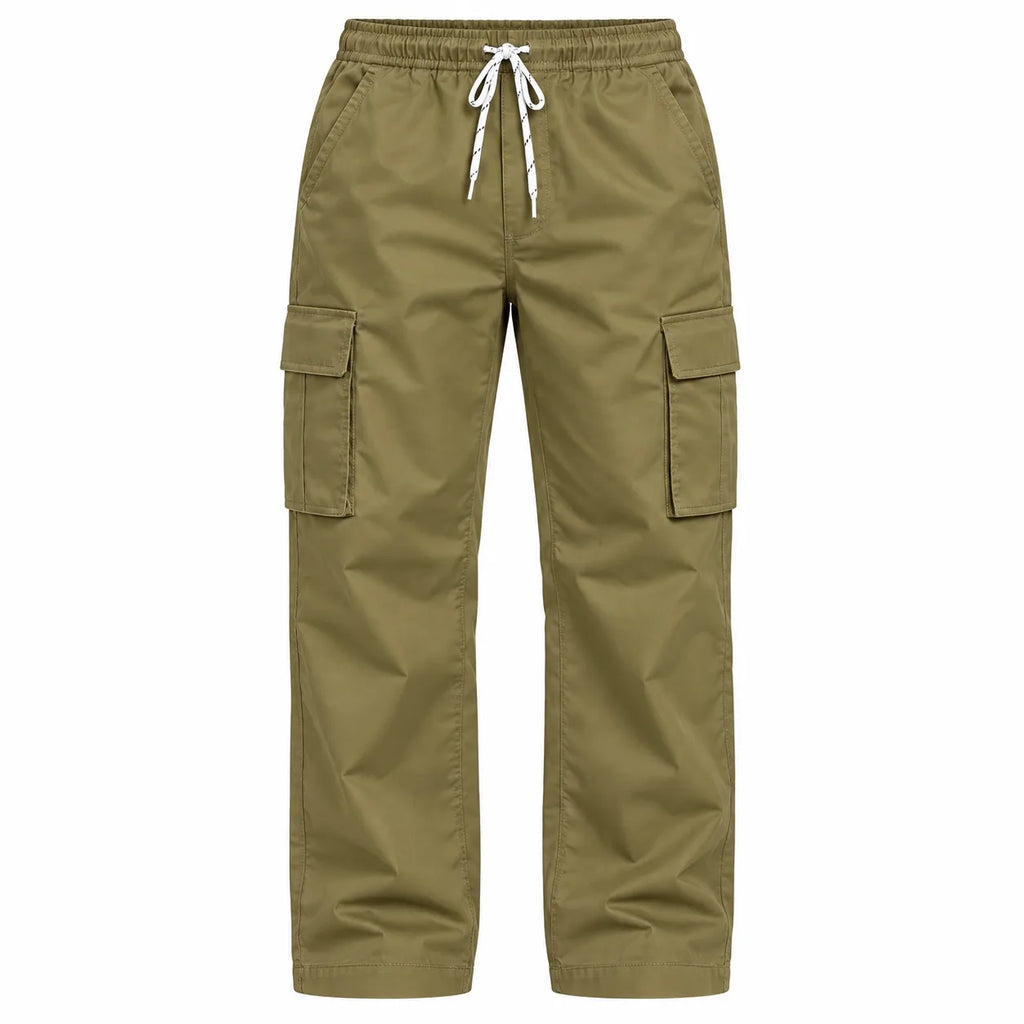 Camel Brown Full Baggy Cargo Trousers