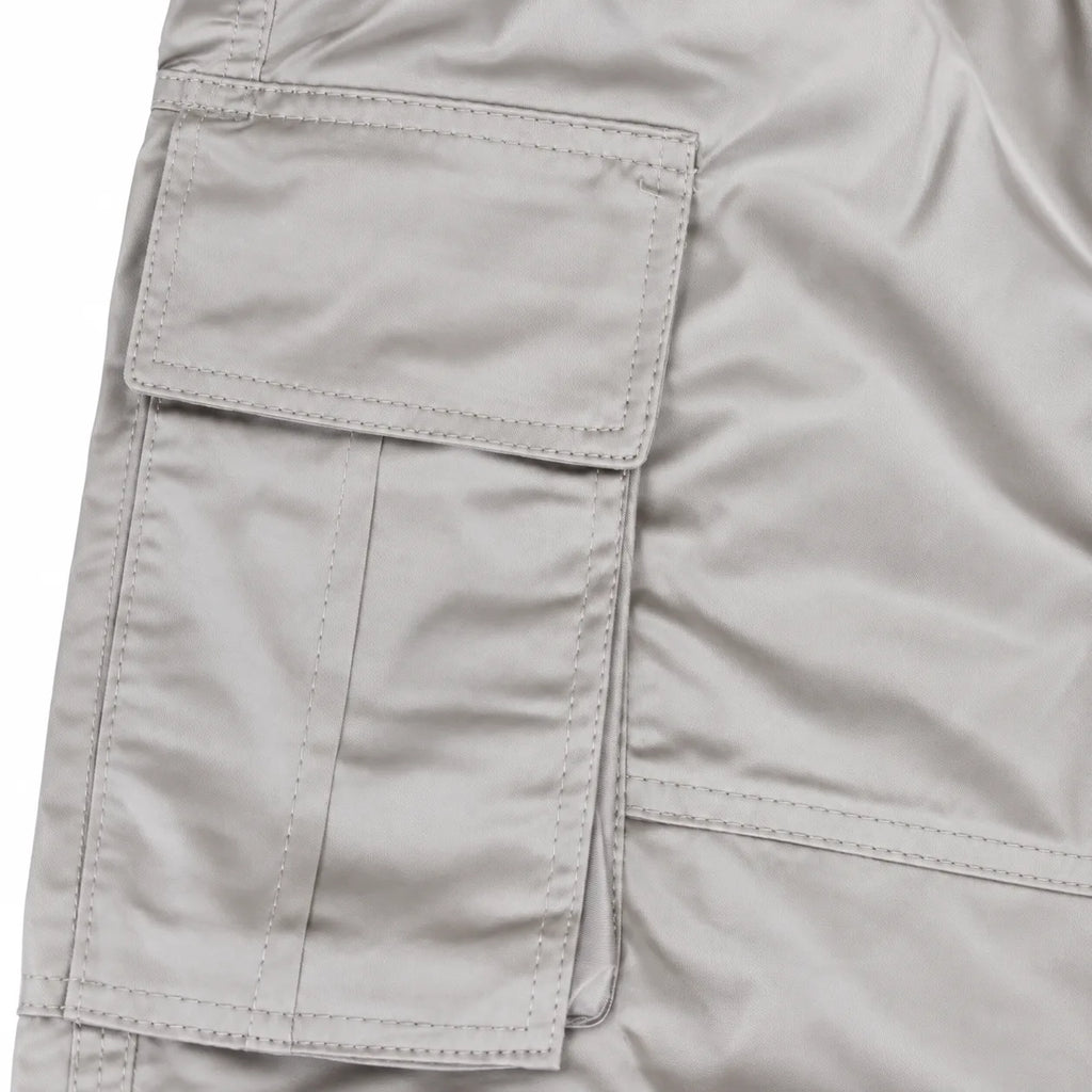 ASH GREY Full Baggy Cargo Trousers
