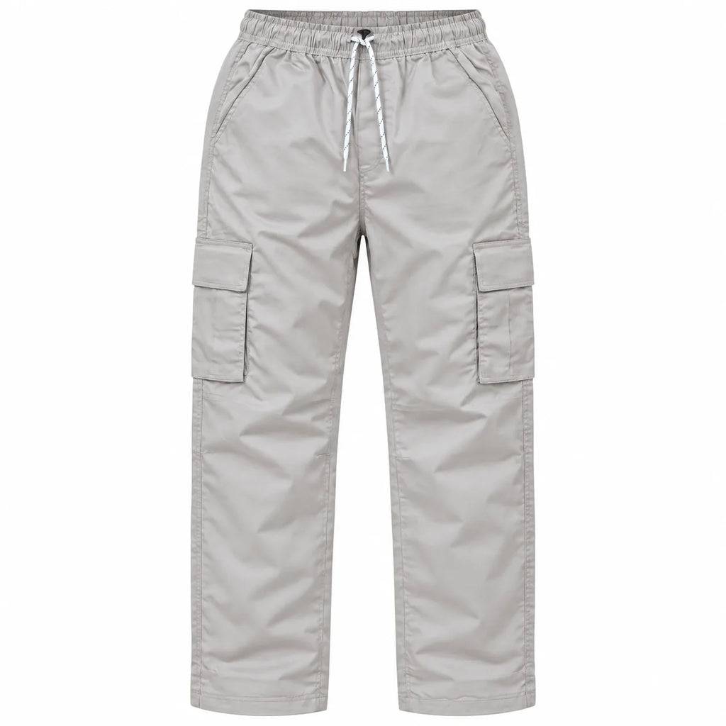 ASH GREY Full Baggy Cargo Trousers