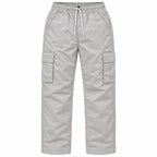 ASH GREY Full Baggy Cargo Trousers