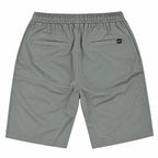 Cotton Twill Drawstring Shorts - Stone Grey