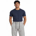 Light Stone Drawstring Cotton Trousers - Pants - Semi-Baggy
