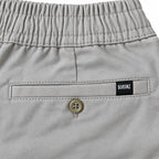 Light Stone Drawstring Cotton Trousers - Pants - Semi-Baggy