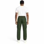 Dark Olive Cargo Pants - Cotton Trousers