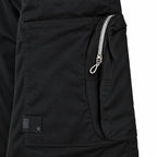 Black Cotton Cargo Pants - Regular Fit Utility Trousers