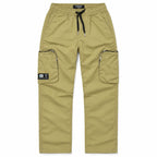 Khaki Cotton Cargo Pants - Regular Fit Utility Trousers