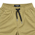 Khaki Cotton Cargo Pants - Regular Fit Utility Trousers